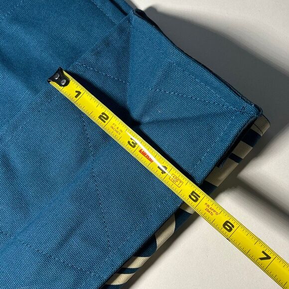 Barnes & Noble Canvas Tote Bag Teal Blue In collab with re-wrap - Picture 4 of 7